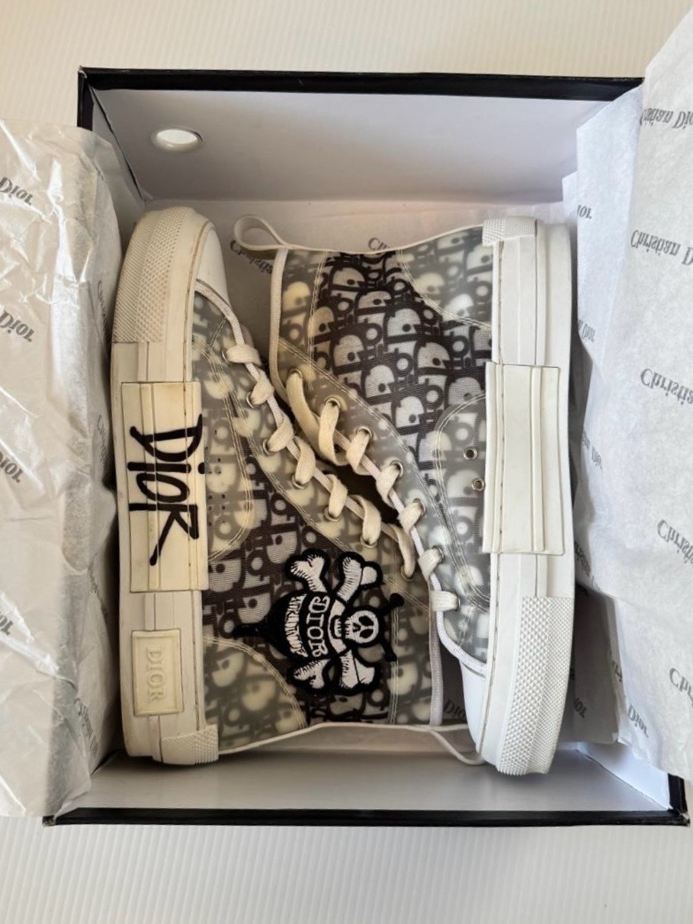 Dior B23 High-Top Sneakers Size 38 - Picture 2 of 10